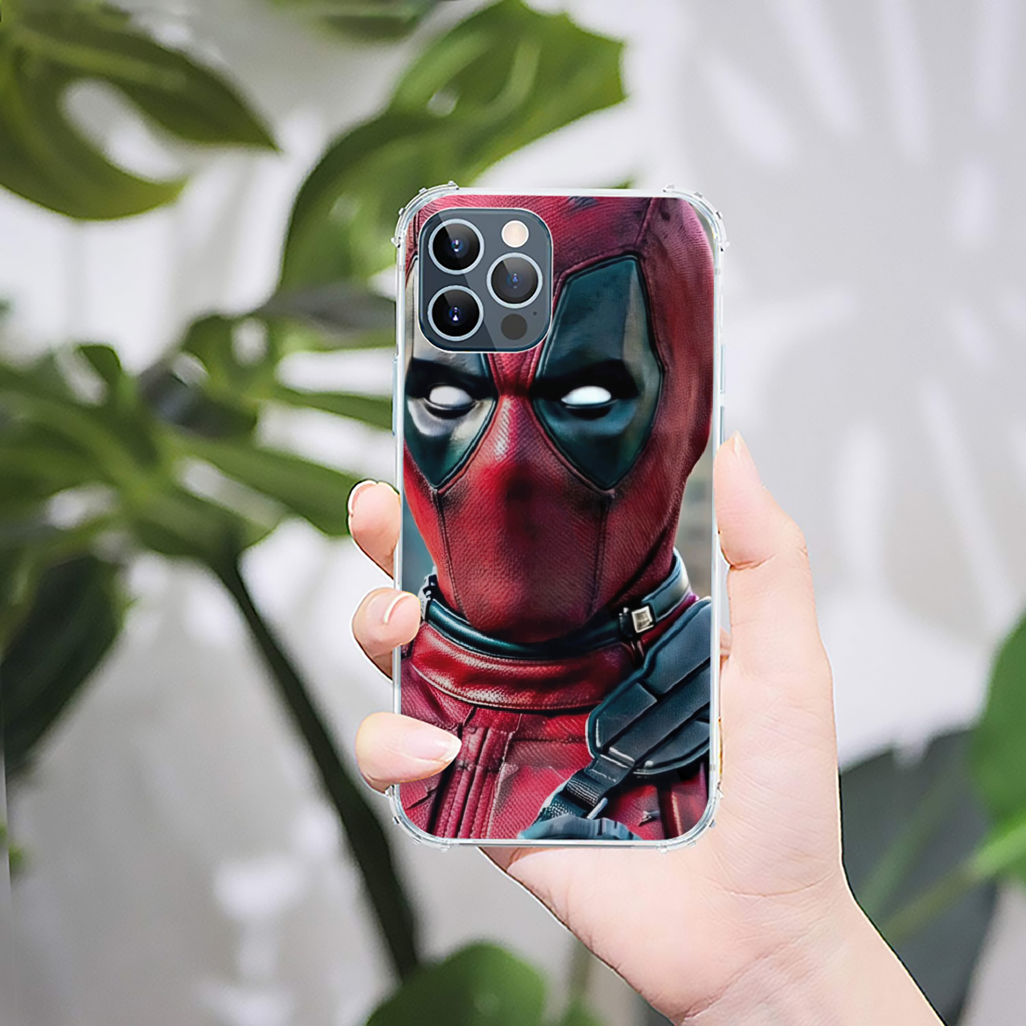 （画像用） Deadpool デッドプール 【iPhone 12シリーズ対応】透明スマホケース（クリアソフトケース）